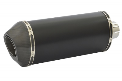 Aprilia RSV4 RF (2015+) Oval Carbon Outlet Diabolus XLS Satin Black Exhaust